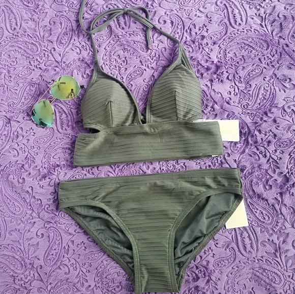 michael kors olive green swimsuit